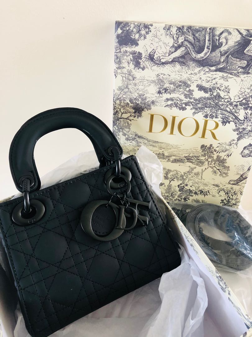 Lady dior all on sale black