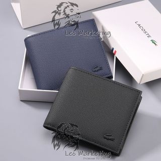 Leo Marketing 100 Original New Lacoste Leather Short Wallet for