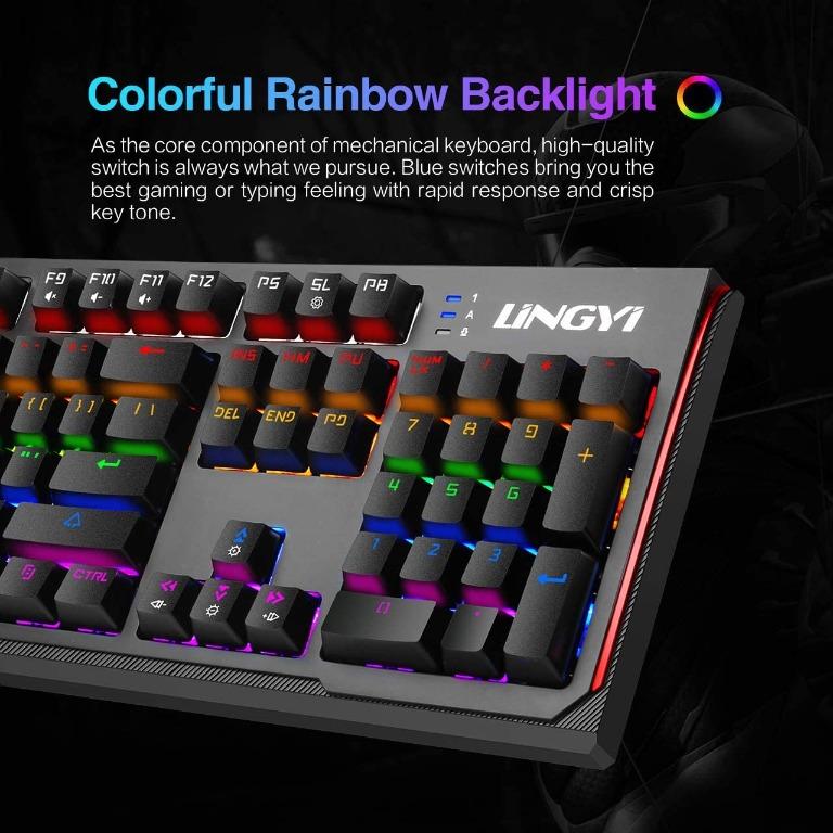 Lingyi Mechanical Keyboard K52, Computers & Tech, Parts & Accessories ...