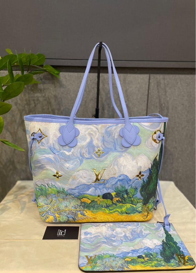 LOUIS VUITTON Masters Neverfull MM Tote Bag Pouch M43331 Van Gogh