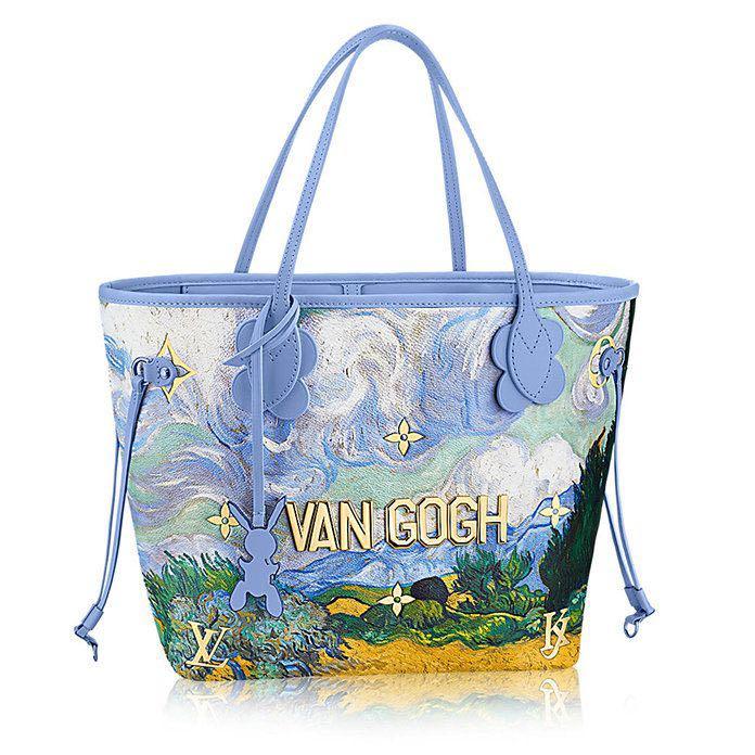 LOUIS VUITTON Masters Neverfull MM Tote Bag Pouch M43331 Van Gogh