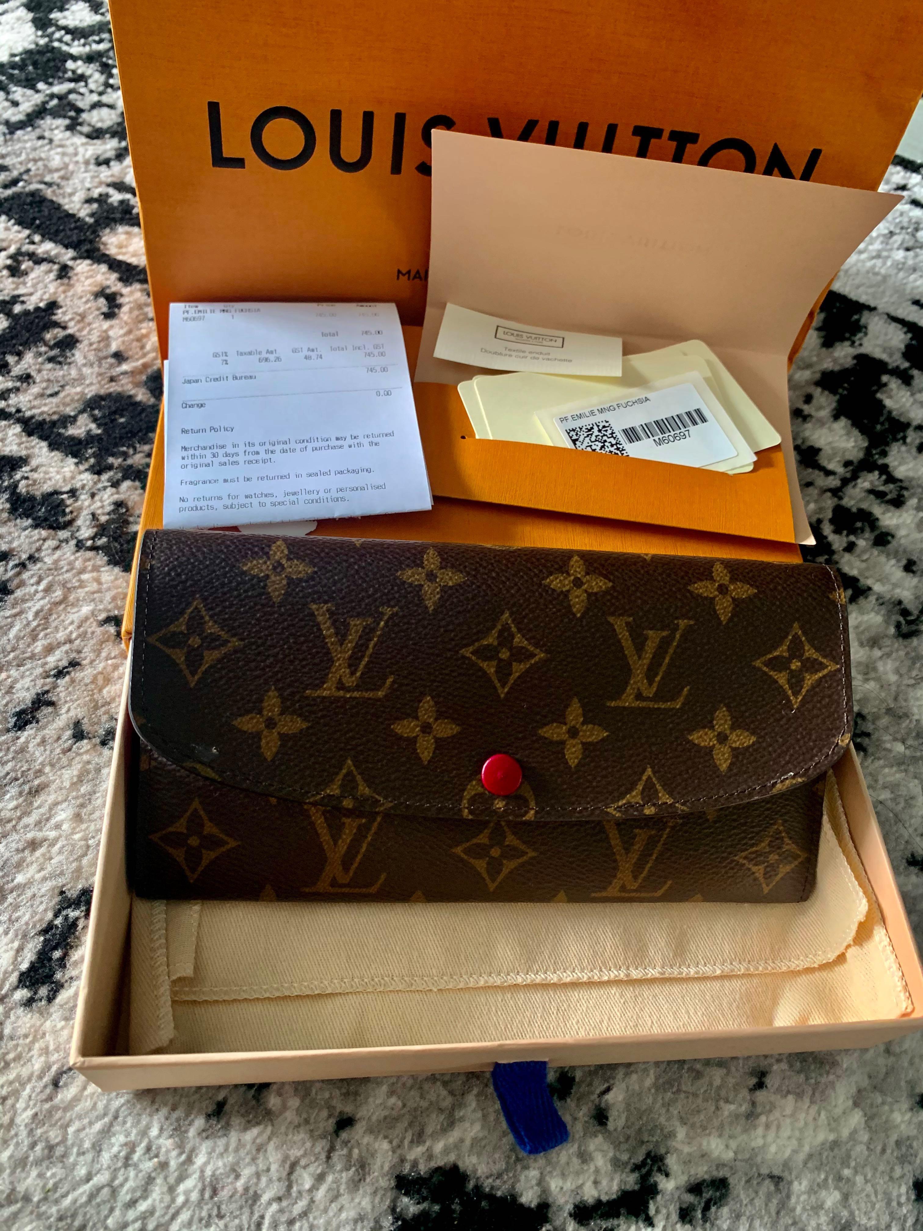 LV EMILIE WALLET, Luxury, Bags & Wallets on Carousell