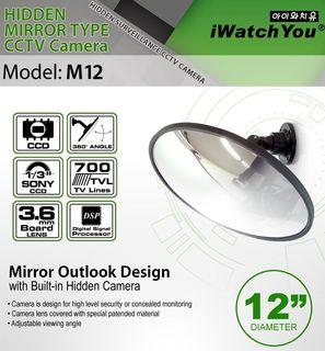 M12 700TVL CCTV Mirror Type Hidden Camera