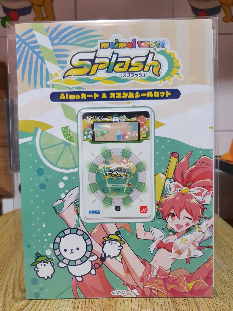 Left 2 pc) Maimai Splash Aime Card + sticker pack (can be used 