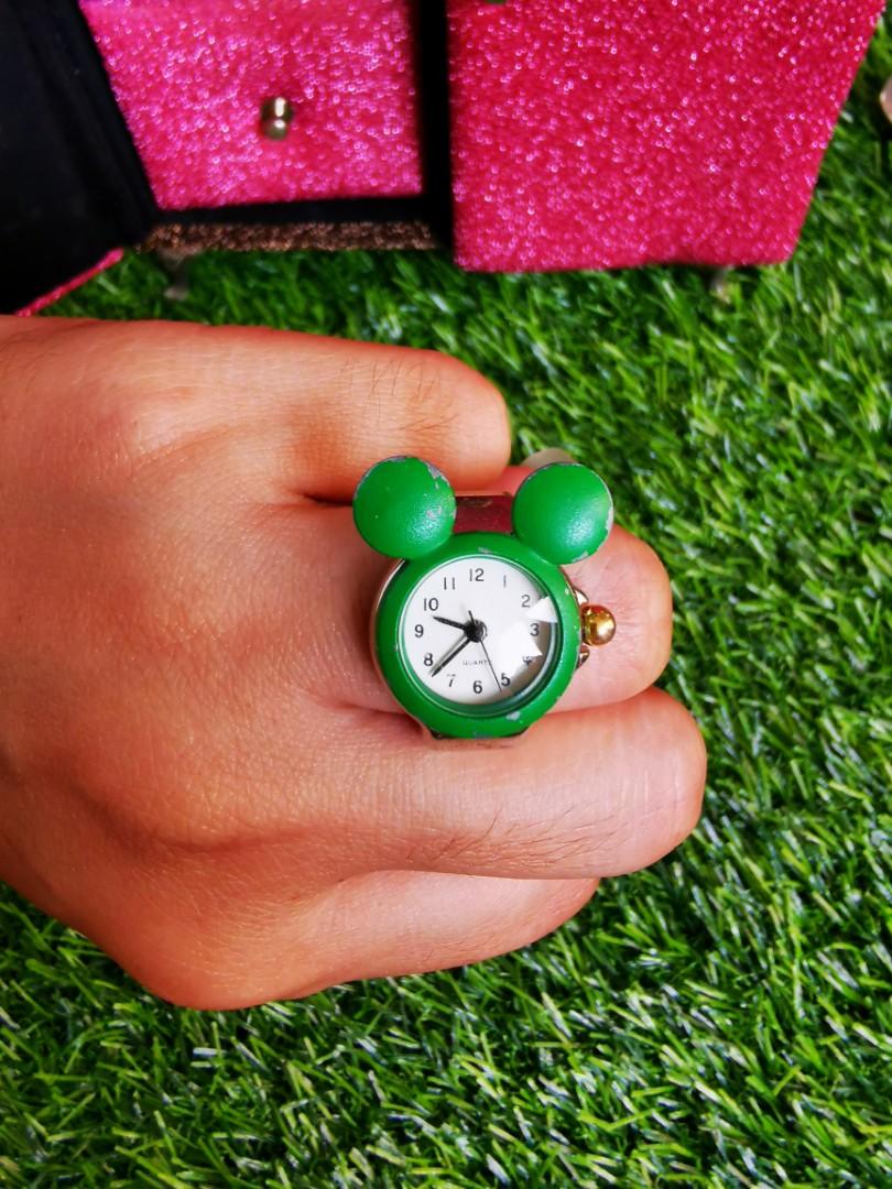 Mickey mouse ring watch sale