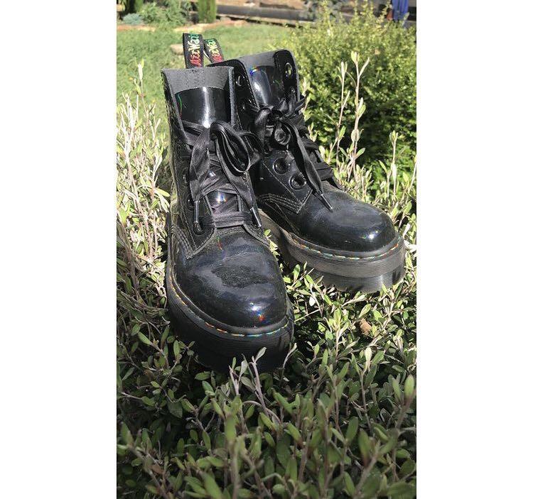Molly RainBow Patent PlatForm Boots Women s Fashion Shoes on Carousell