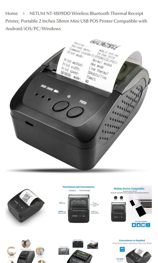 bluetooth printer compatible with mac
