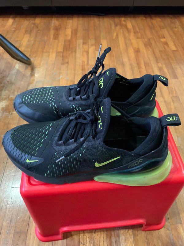 Nike Air Max 270 Black Volt US10.5 UK9.5 Men s Fashion Footwear