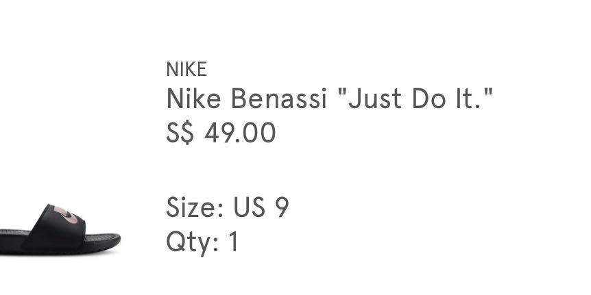 nike benassi rose gold slides, Women's 