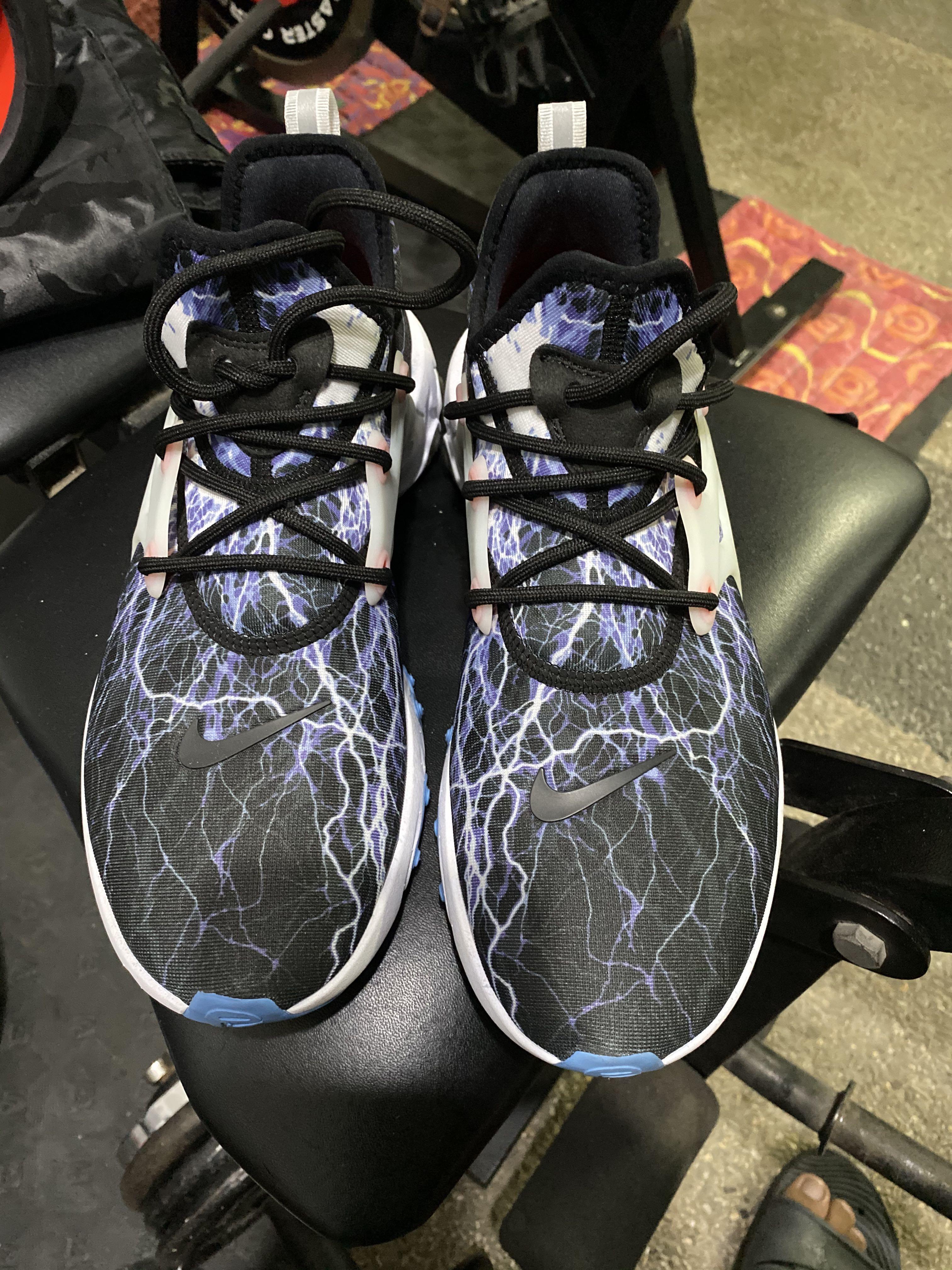 Nike React Presto (Category: Sneakers) located in Quezon City. Submitted by gelloball (Listing ID 1076293554, Image 2). Description: For sale Nike React presto with box 9.5/10- used once Meetups: sm fairview or COD lalamove .