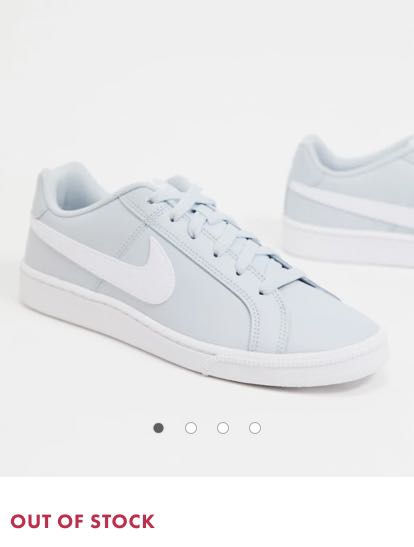 nike court royale trainers in aura & white