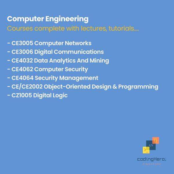 NTU Computer Electrical Engineering Mods Notes Repository Lectures ...