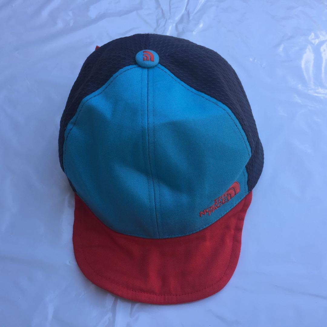 Nwot The North Face Net Cap Flexible Boom Kids Adjustable Strap Blue Orange S 21 Small Men S Fashion Watches Accessories Caps Hats On Carousell