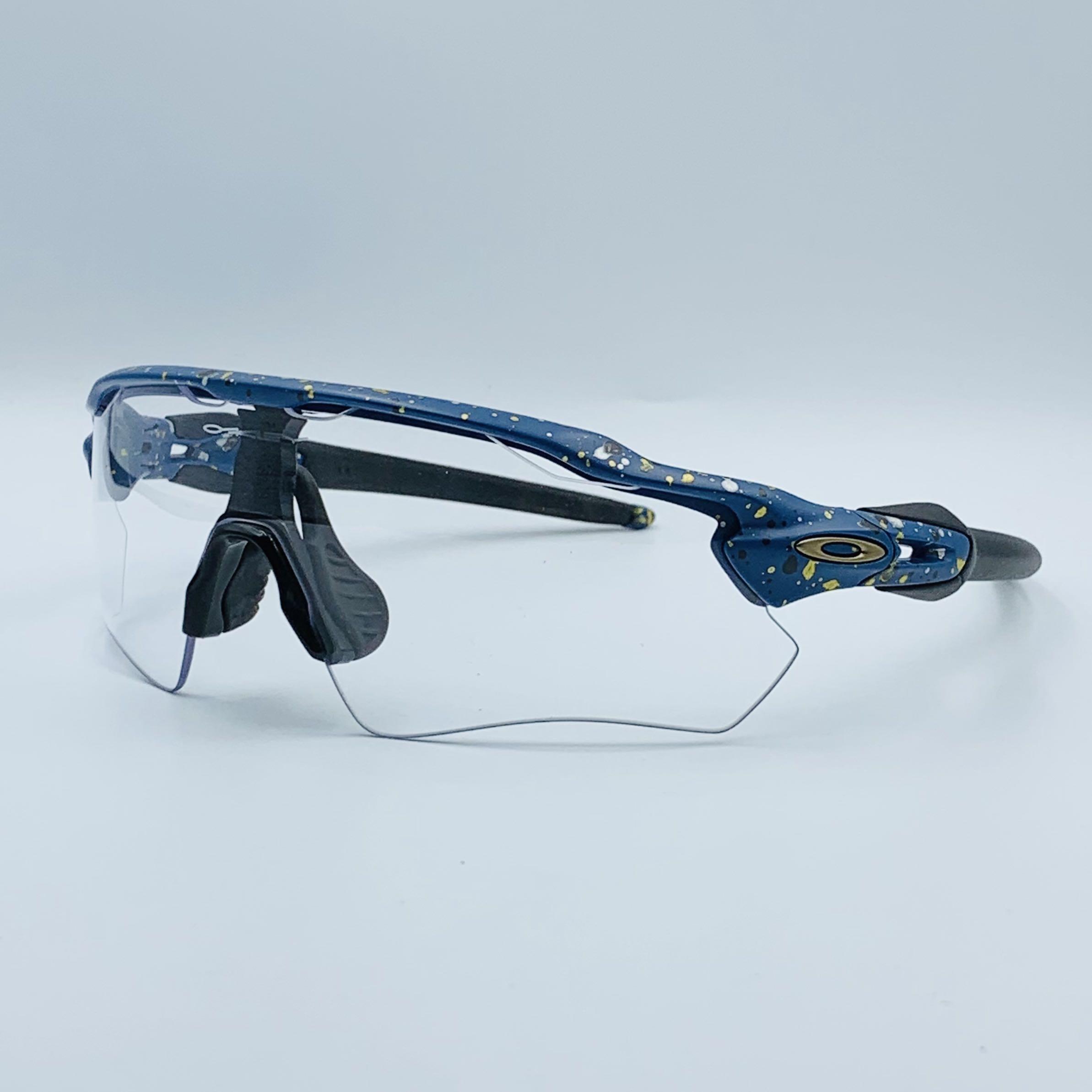 Oakley Radar EV Splatter Poseidon Clear, Men's Fashion, Watches