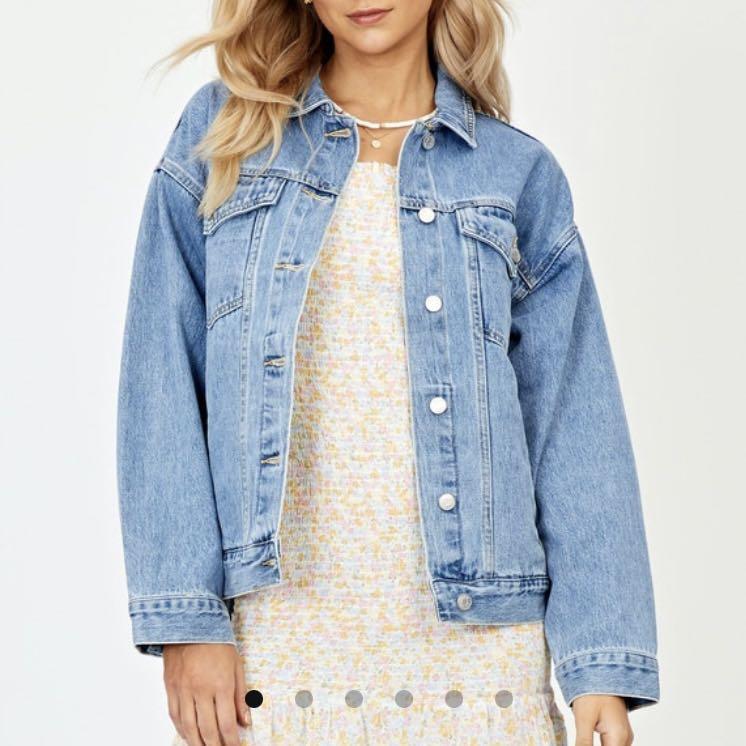 Glassons oversized denim jacket clearance