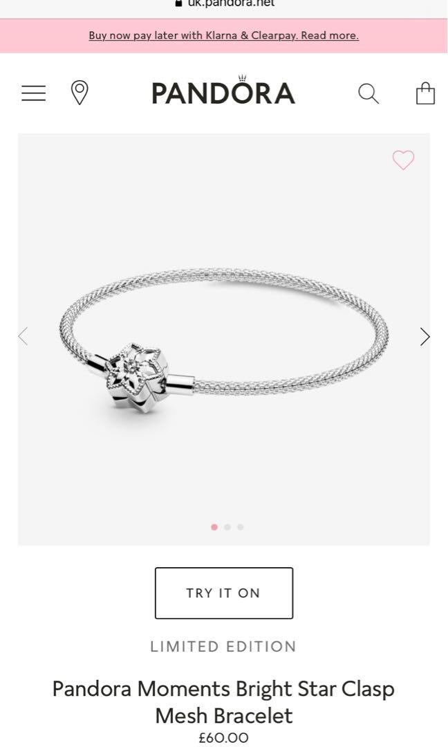 Pandora Moments Bright Snowflake Clasp 