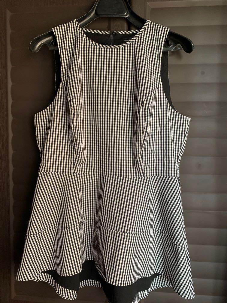 white house black market peplum top
