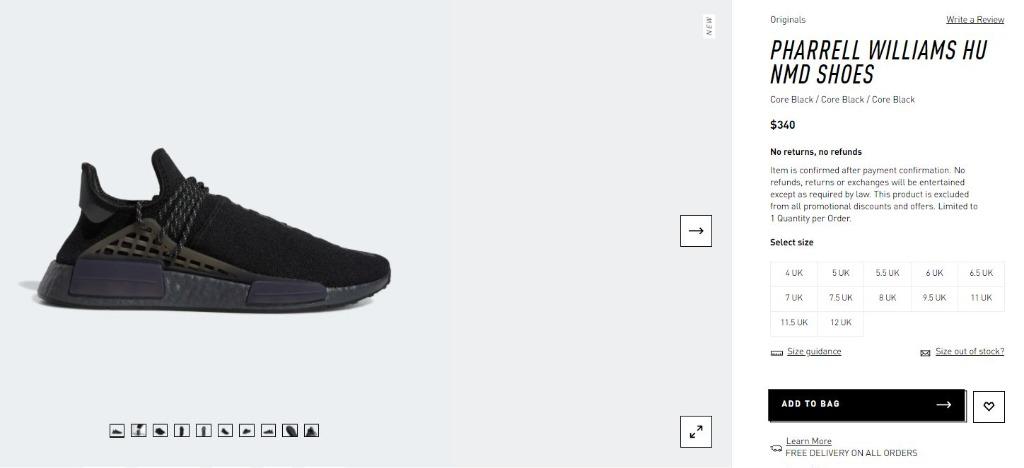 pharrell williams hu nmd