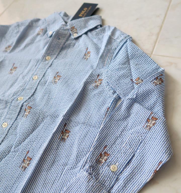 Ralph lauren teddy store bear button down shirt