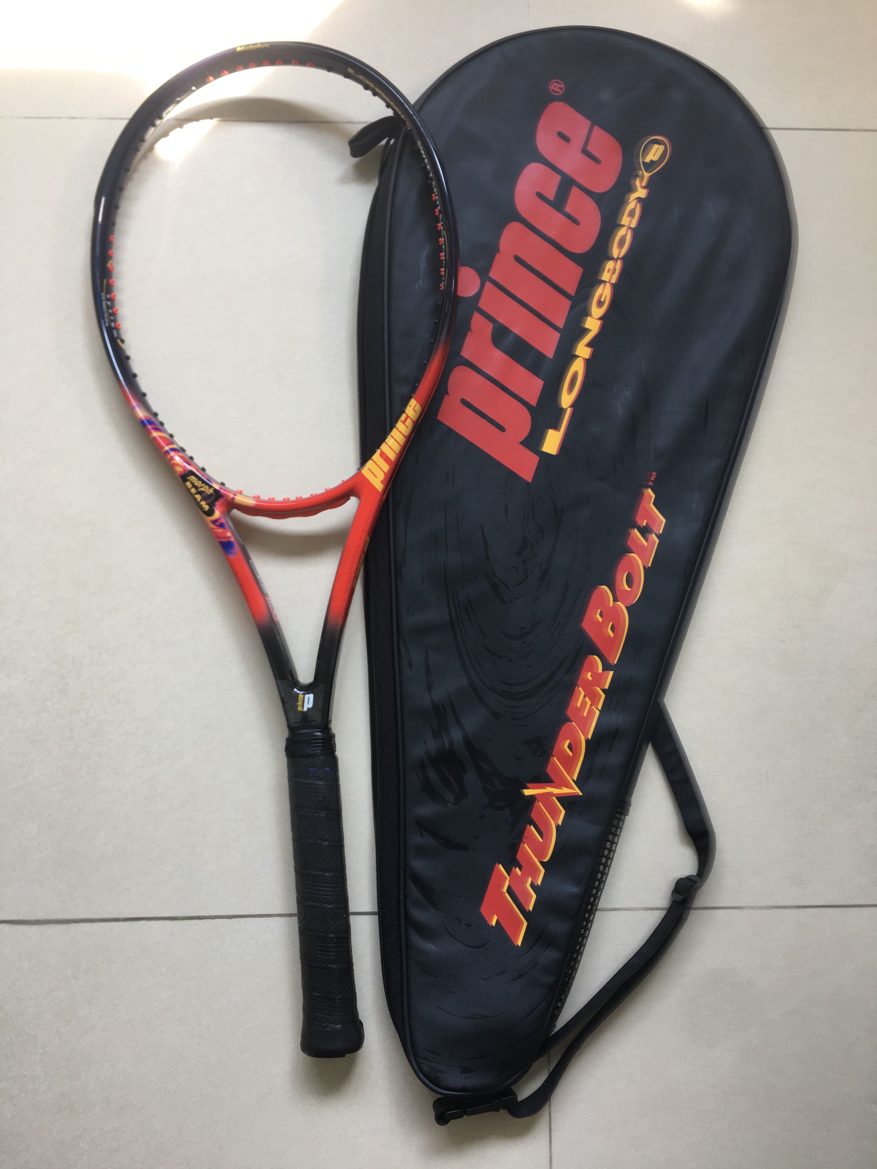 NEW Prince Thunderbolt Longbody 100 head 28.5 4 1/4 grip 800power Tennis Racquet 