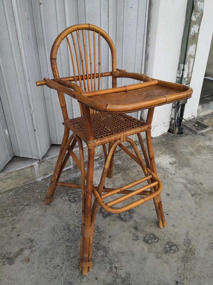 Rattan baby deals high chair