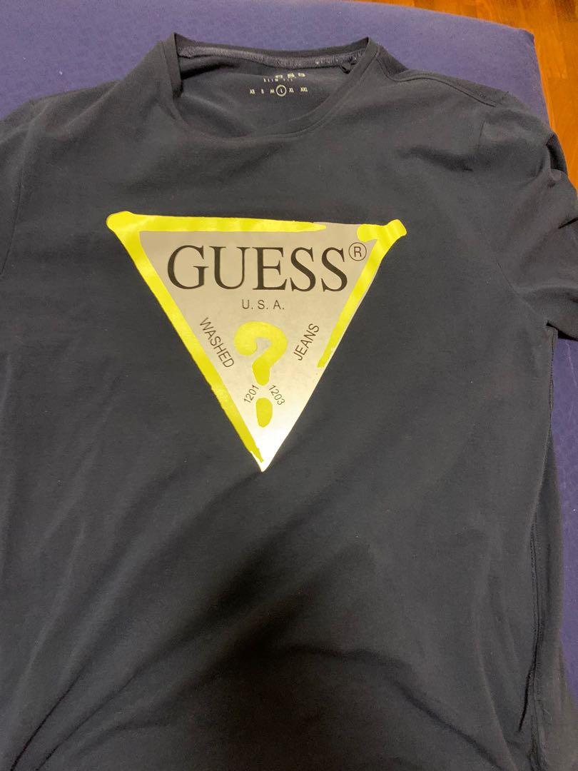 Guess reflective shirt deals
