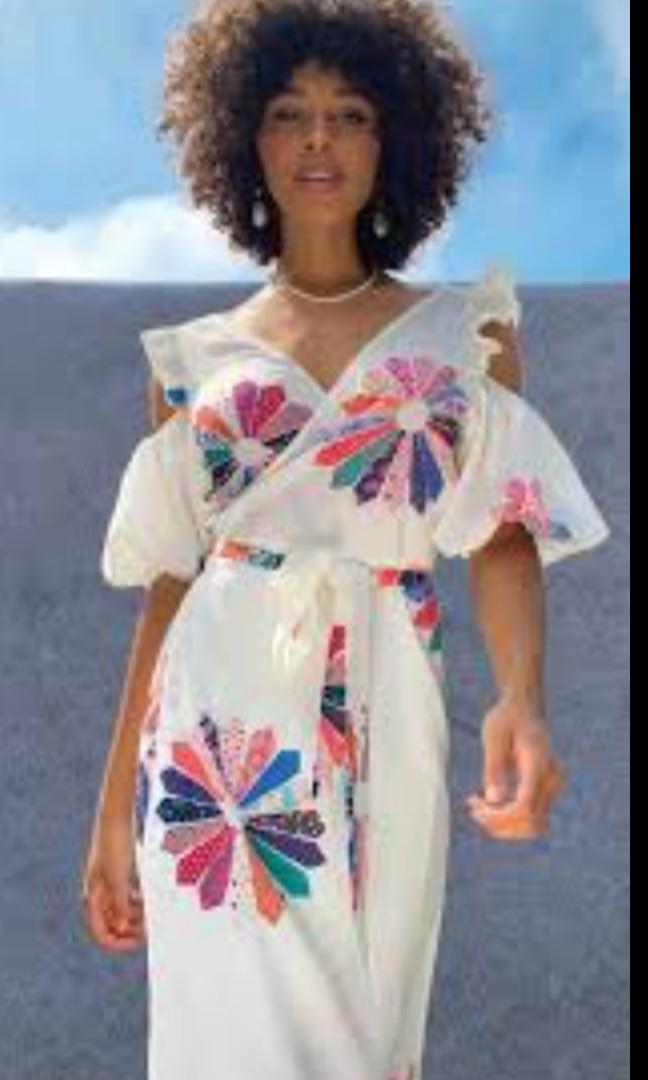 Rtp $160+ NFD patchwork wrap dress ...
