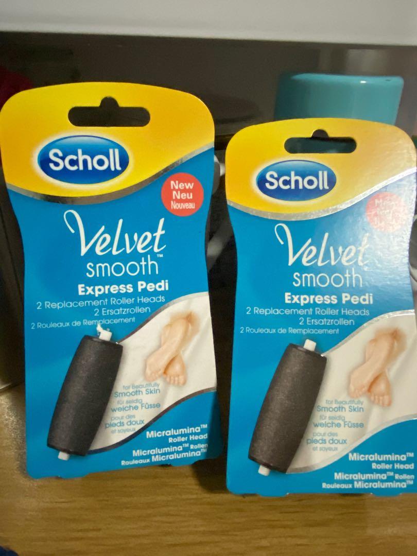 Premier Schurk Omgaan Scholl Velvet smooth Express Pedi Roller head, Beauty & Personal Care, Foot  Care on Carousell