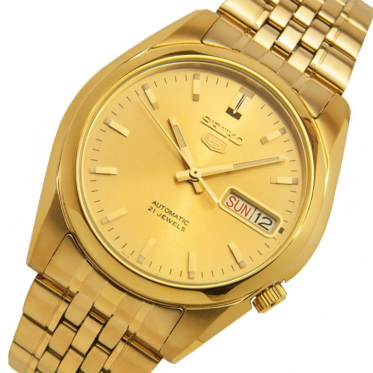 Seiko 5 Gold SNK366 SNK366K1 SNK366K Automatic Watch Jubilee Strap, Men's  Fashion, Watches & Accessories, Watches on Carousell