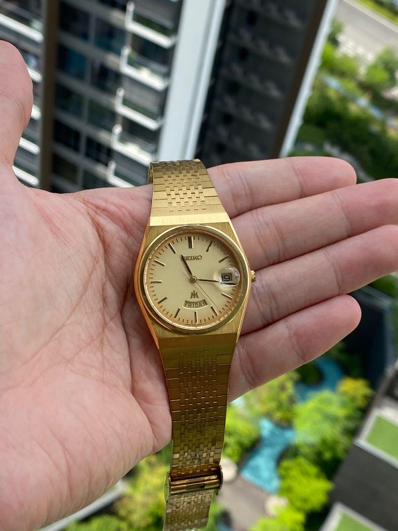 Vintage Seiko Majesta 9533-6000 Gold day-date, Women's Fashion, Watches &  Accessories, Watches on Carousell