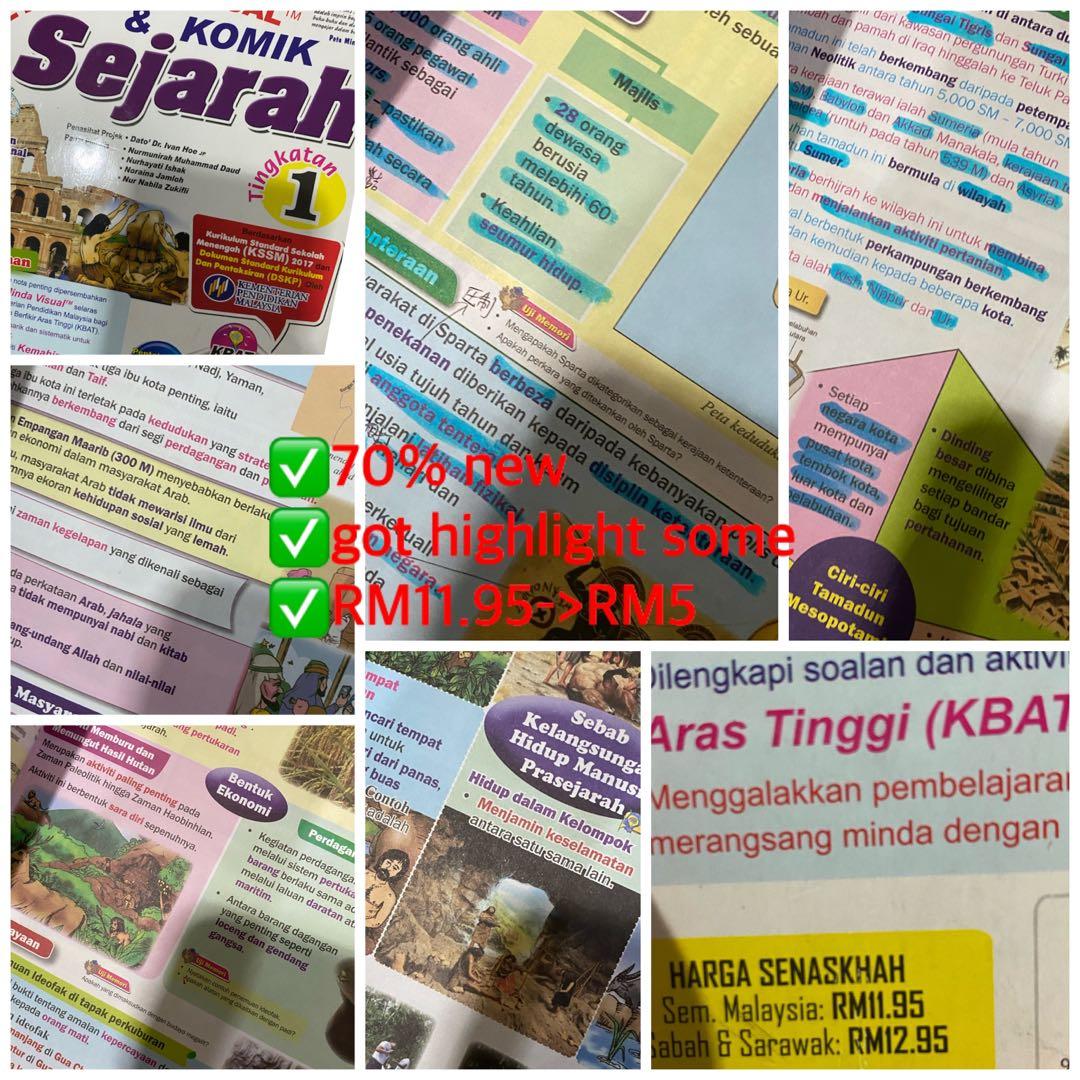 Sejarah Tingkatan 1 Textbooks On Carousell