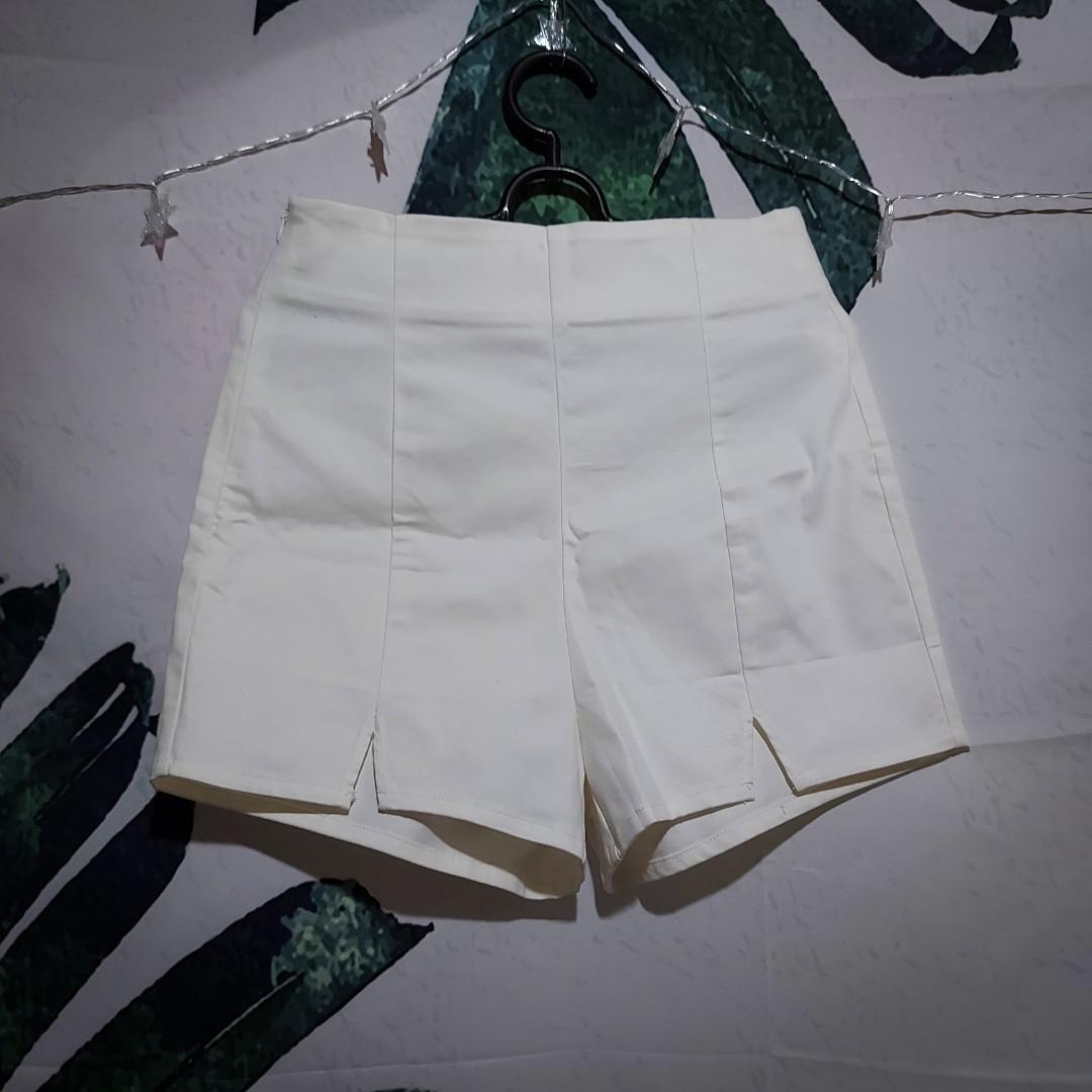 Shein white high waist shorts, Women's 