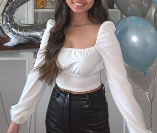 Shein white blouse