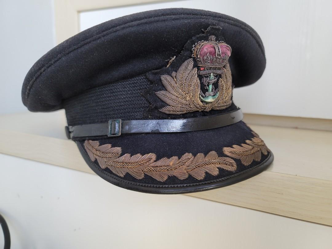 古董二戰時期前香港皇家海軍海軍艦長size 6 3 4 Chan Tuck Tailor做 興趣及遊戲 手作 自家設計 文具 Carousell