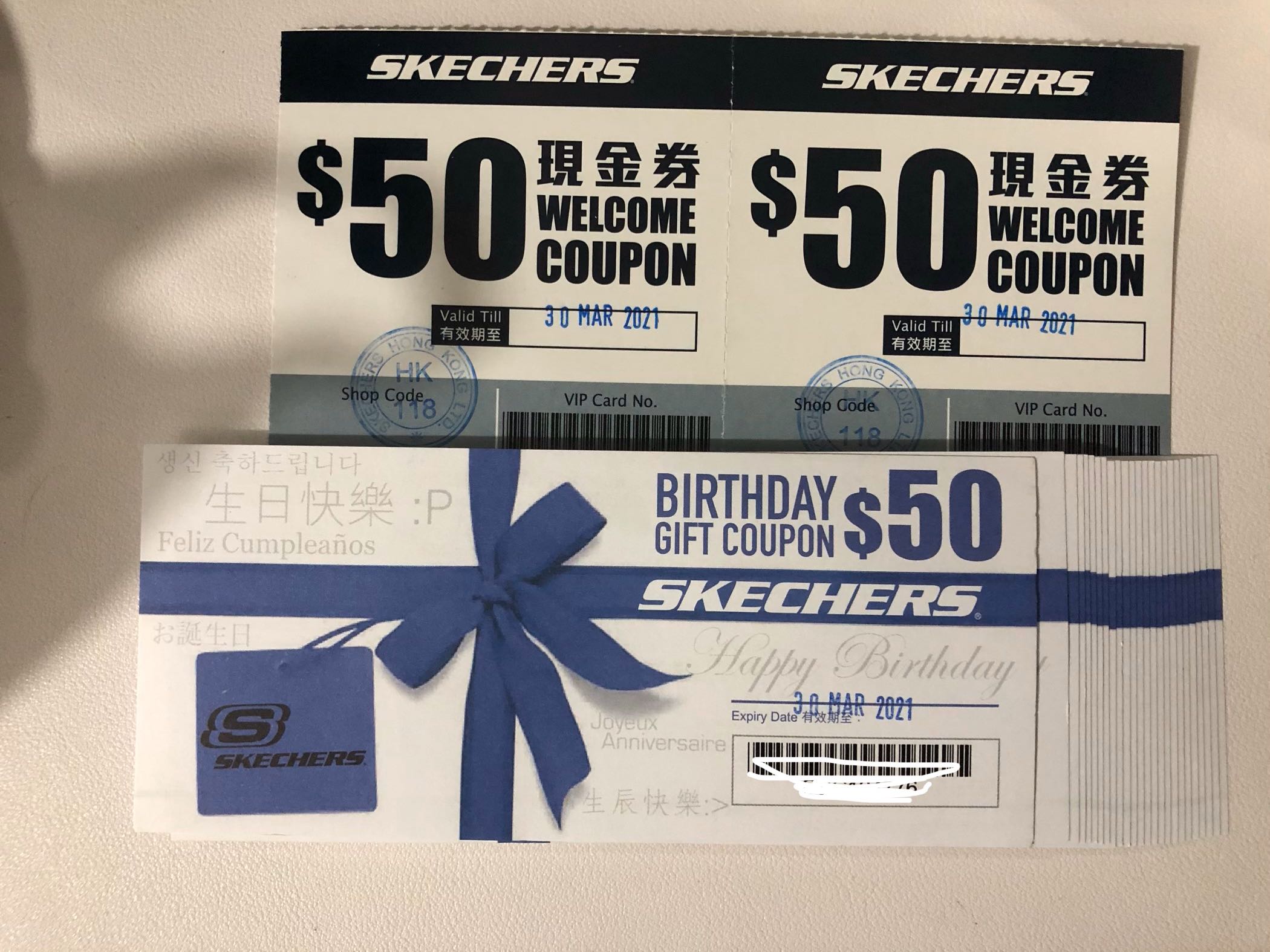 Skechers coupon 鞋優惠券, 票券, 禮物卡 