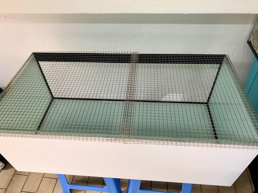 3ft tank Stainless steel mesh cover for rodents & arrowanas, Pet