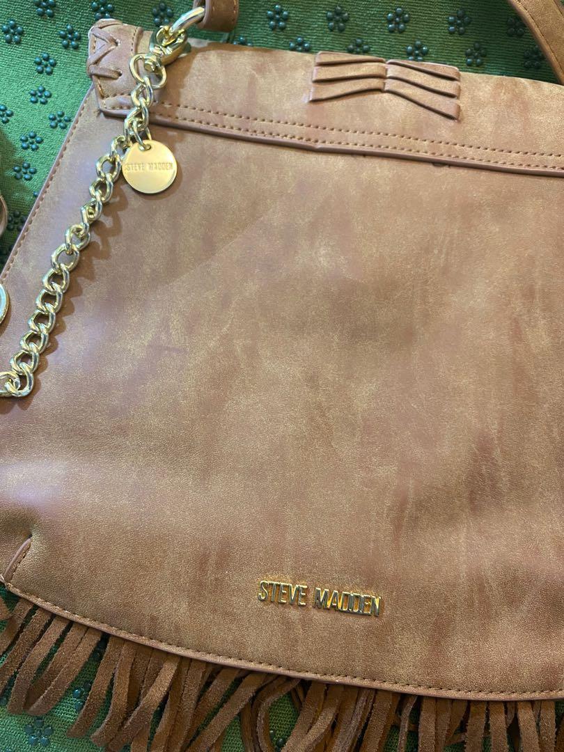 Steve Madden Green Fringe Shoulder Bag Crossbody Bag Purse Handbag Boho  Hippie | eBay
