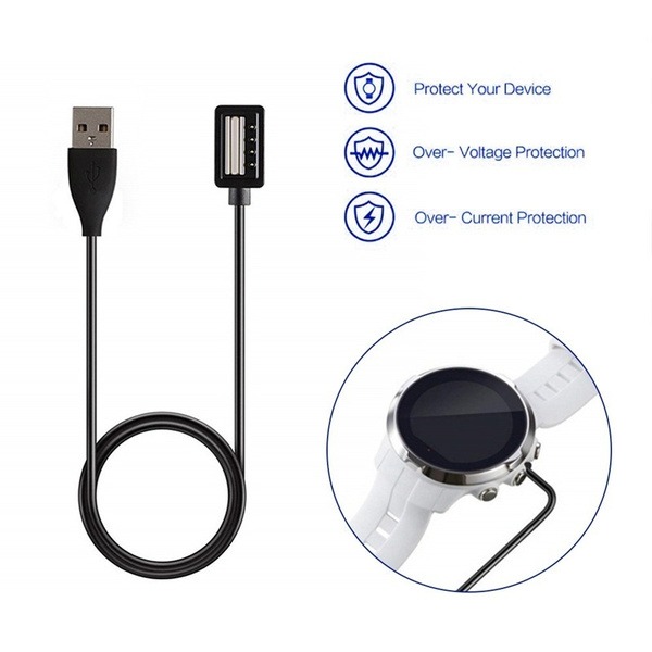 Suunto Spartan Sport Watch Usb Charging Cable Clip Cradle Charger
