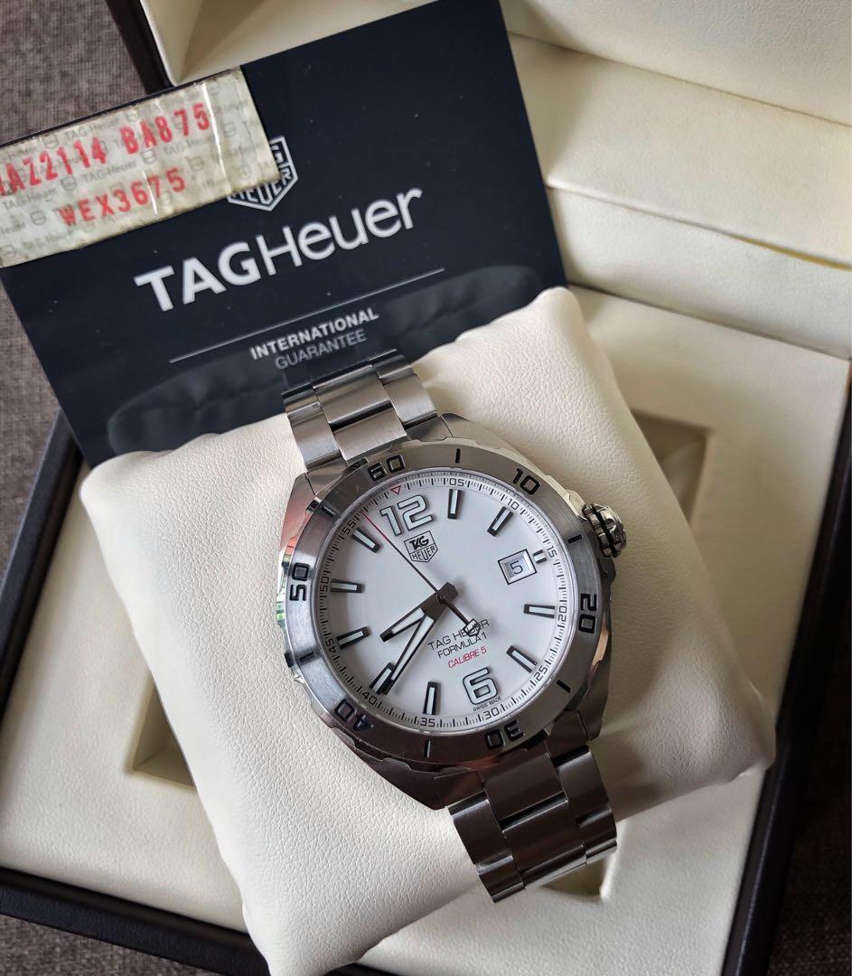 Tag Heuer Formula 1 Calibre 5 White Dial Men s Fashion Watches