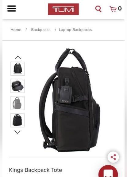 Tumi alpha bravo kings backpack tote on sale