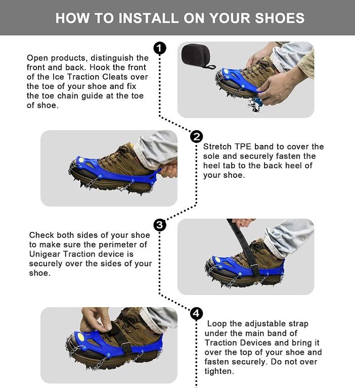 Unigear traction cleats top