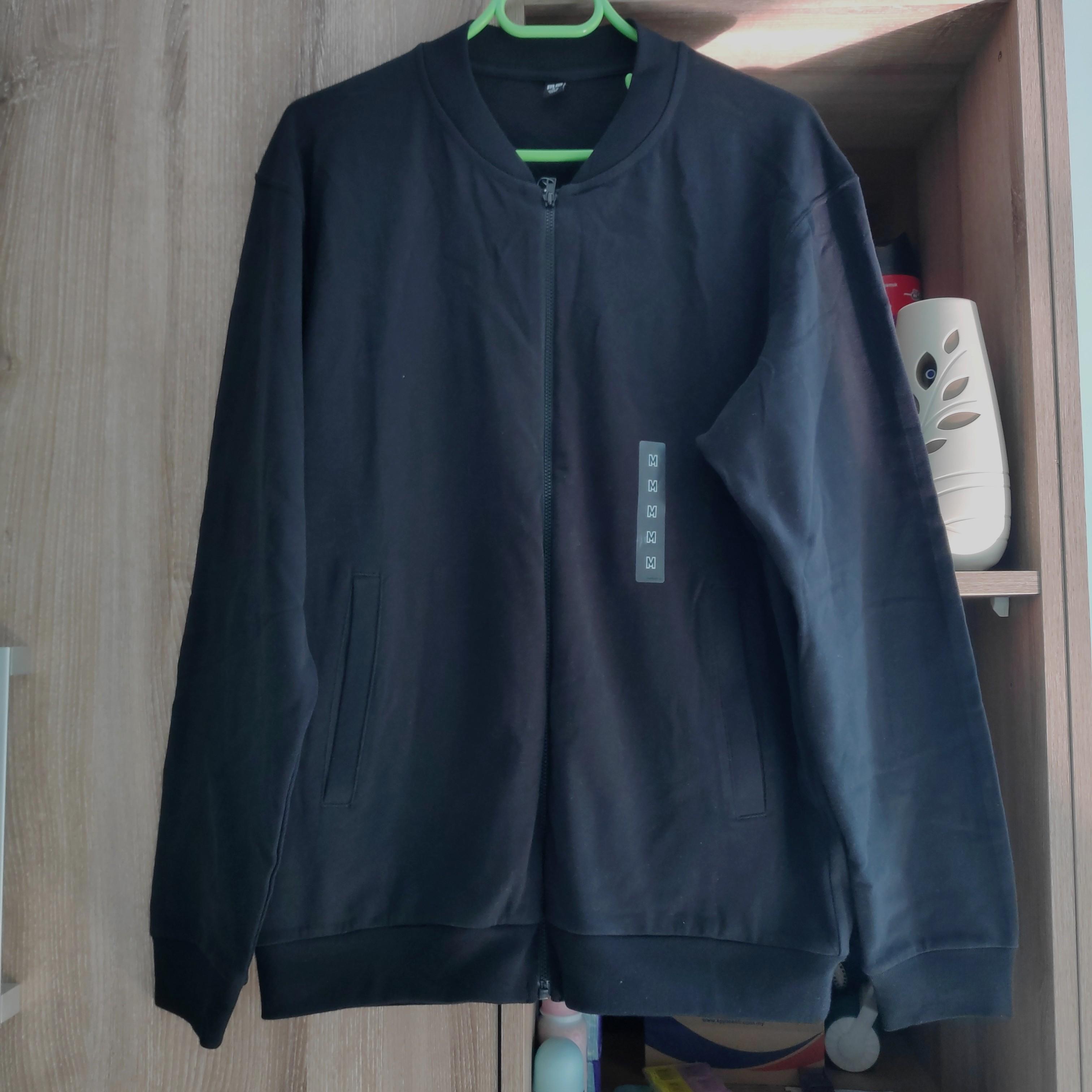 Brushed cotton zip up blouson uniqlo clearance