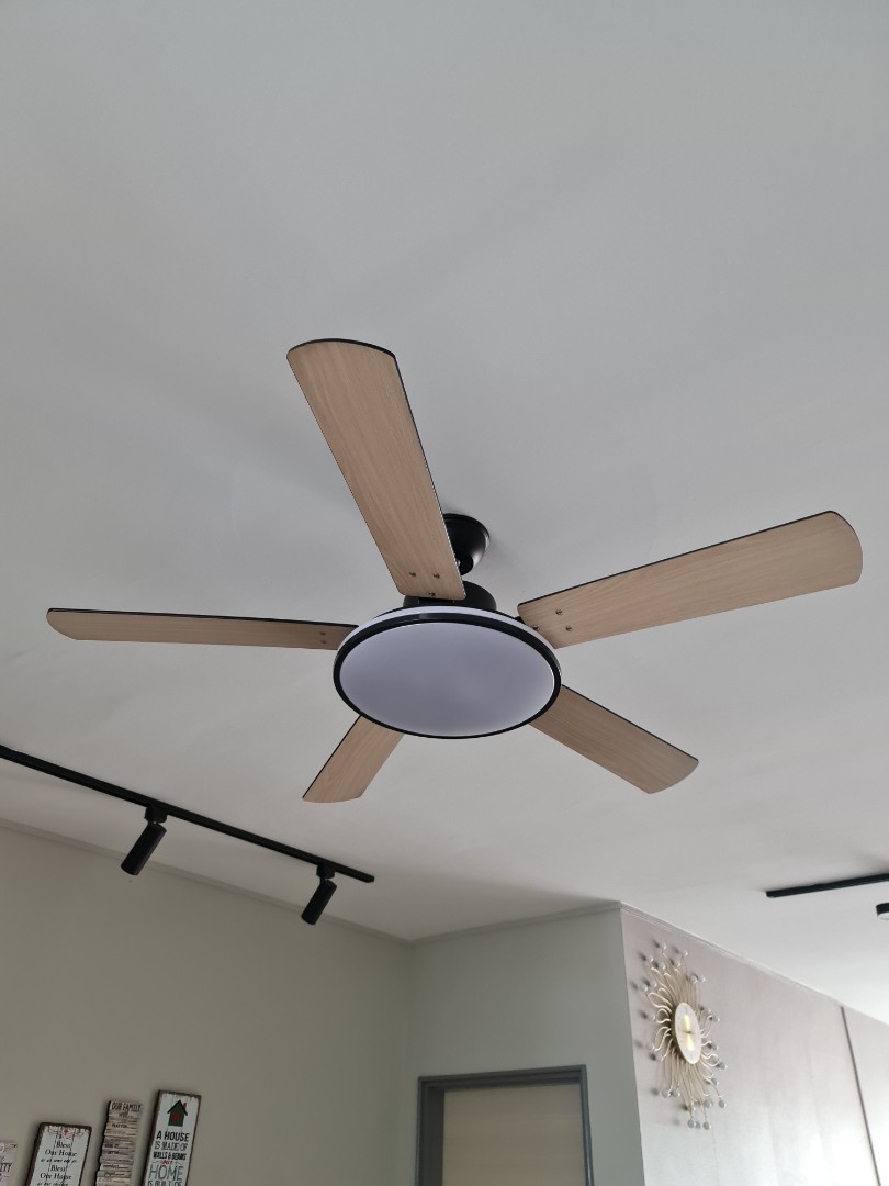 Mercer 52 In Led Oil Rubbed Bronze Ceiling Fan Shelly Lighting