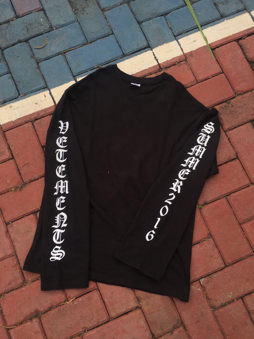 Vetements Summer 2016 Long Sleeve Tee 