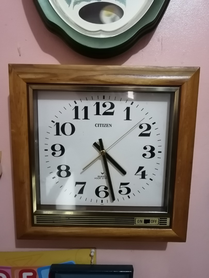 Vintage citizen wall clock, Hobbies & Toys, Memorabilia & Collectibles