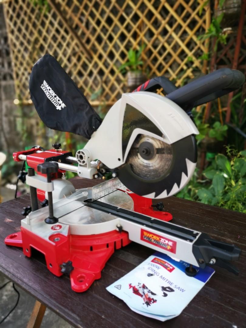 Workzone sliding mitre outlet saw