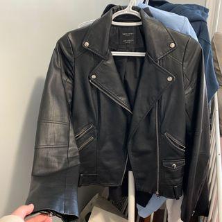 Zara Black leather jacket