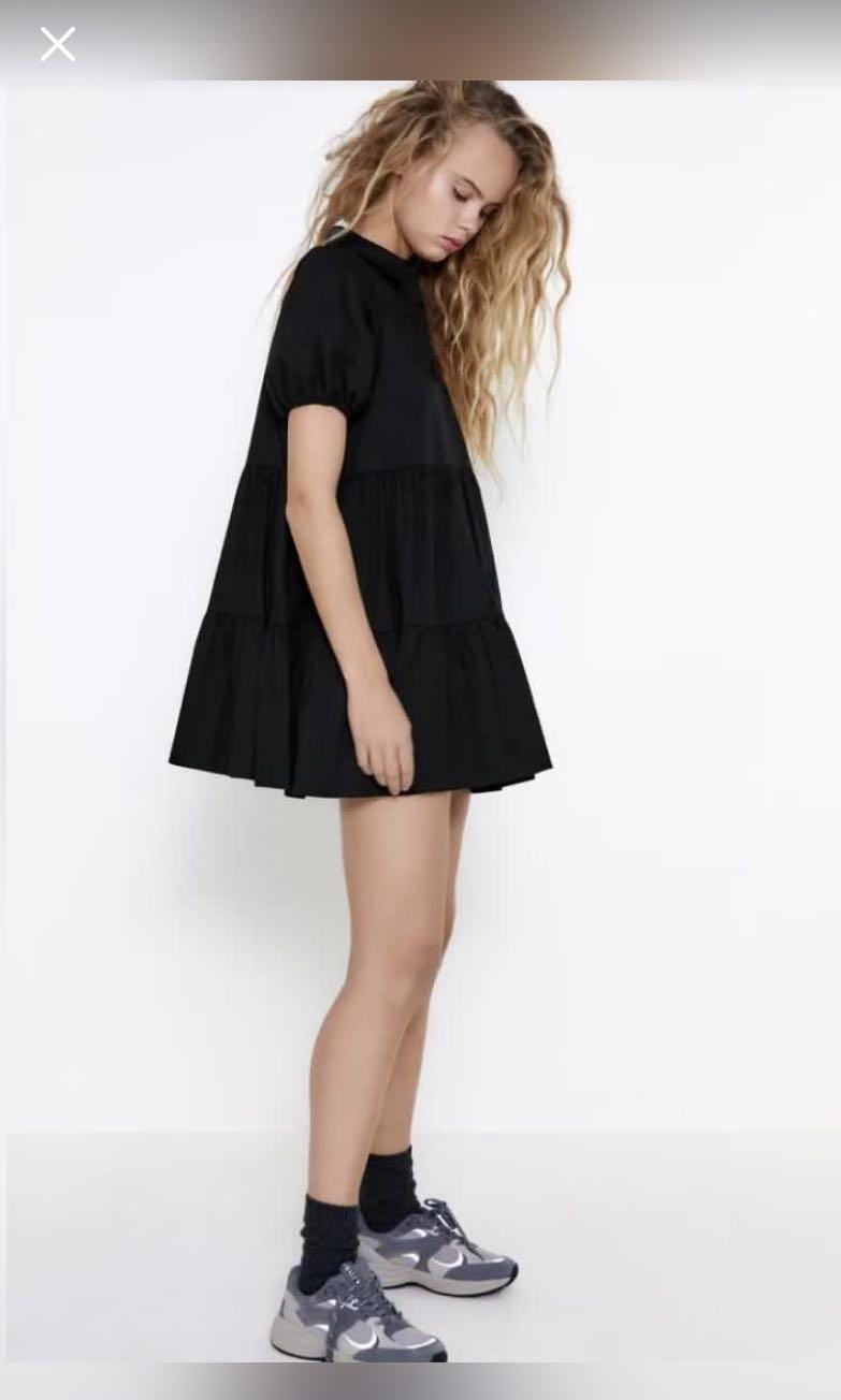 Zara flounce dress new arrivals