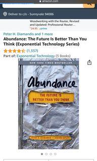 Abundance: Future is better than you think- Diamandis/ Kotler