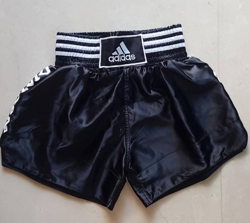 Adidas Thai Boxing Shorts Nylon Satin (Size M), Men's Fashion